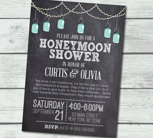 9838 honeymoon shower invitations rsvp