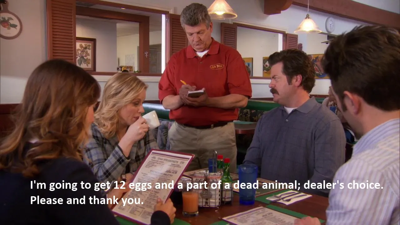 9967 ron swanson honeymoon destination